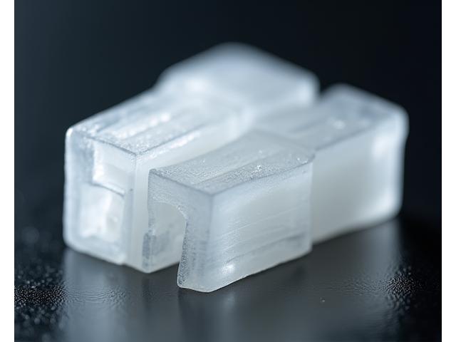 Ein glänzendes, harzgehärtetes SLA-gedrucktes Miniaturmodell mit extrem feinen Details.