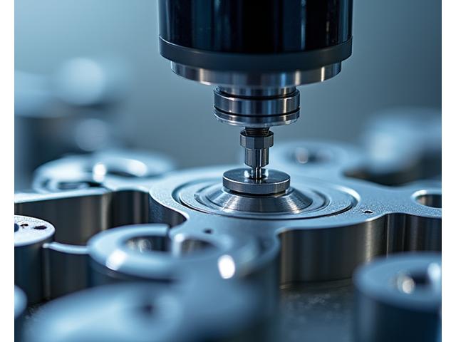 Koordinatenmessmaschine (KMM) bei der hochpräzisen Vermessung eines Werkstücks