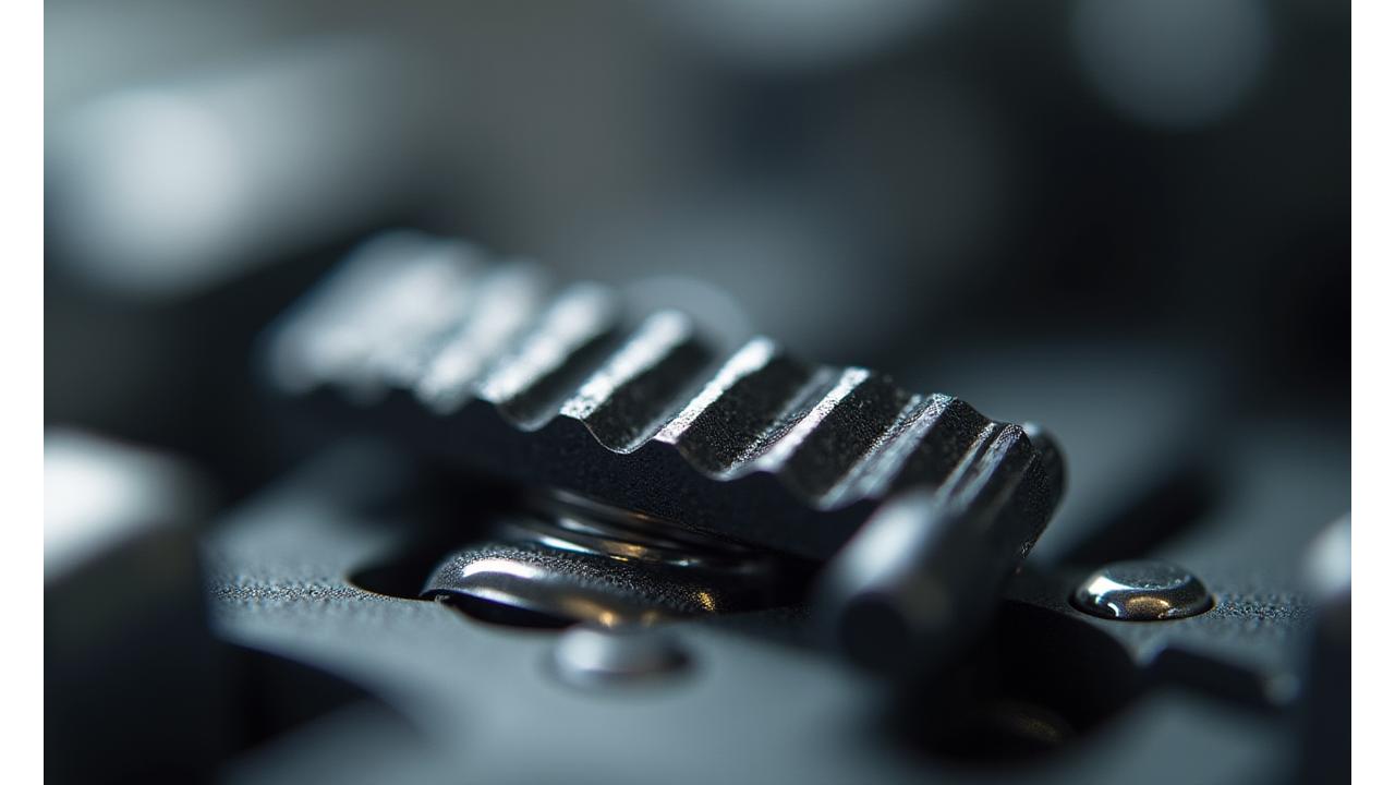 Präzises Zahnrad, Symbol für Qualität und Innovation bei AlpenForge Instruments