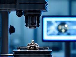 Optisches Prüfsystem für Mikrometergenauigkeit